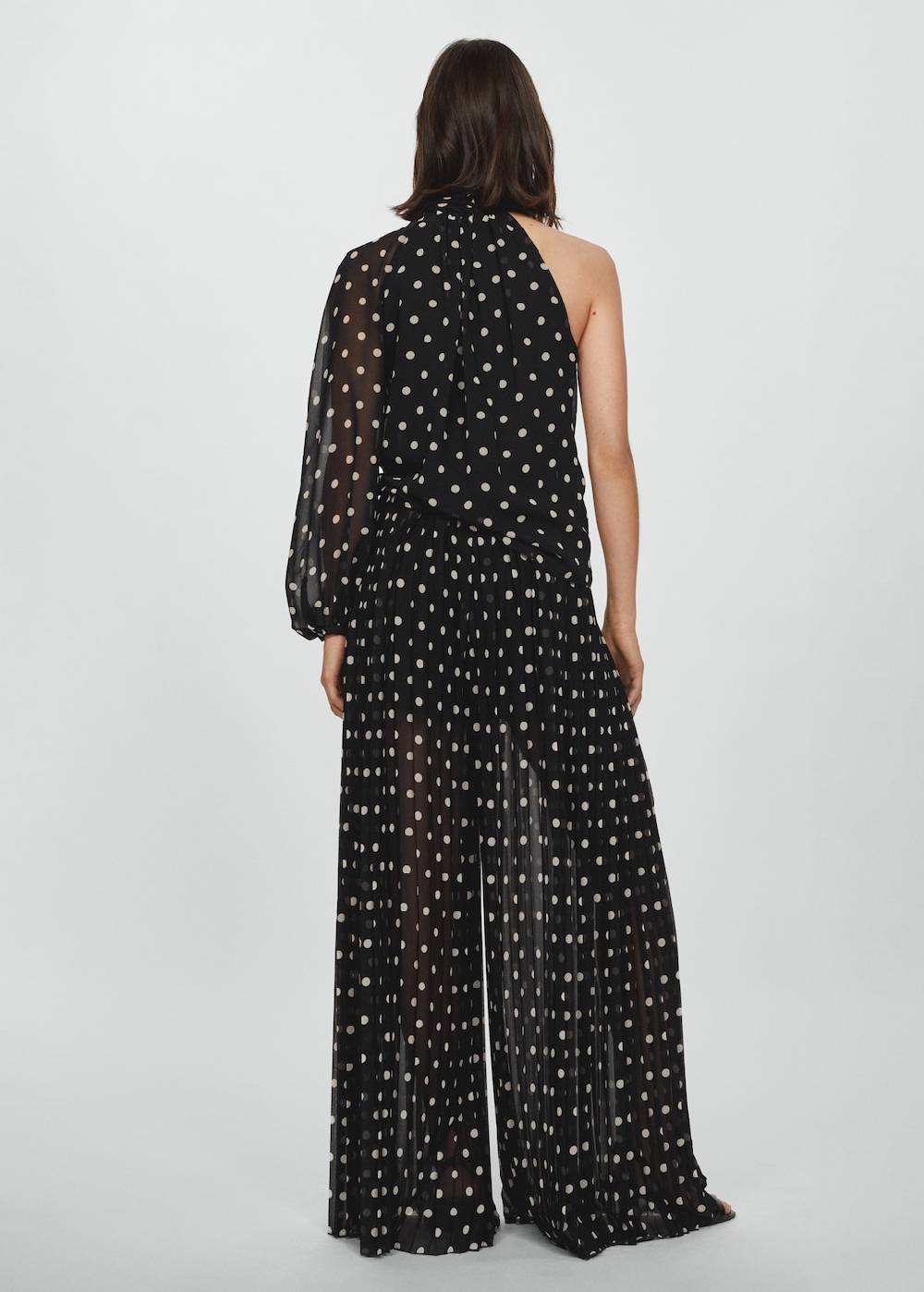 Mango Plissierte Hose mit Polka Dots Heißer Verkauf