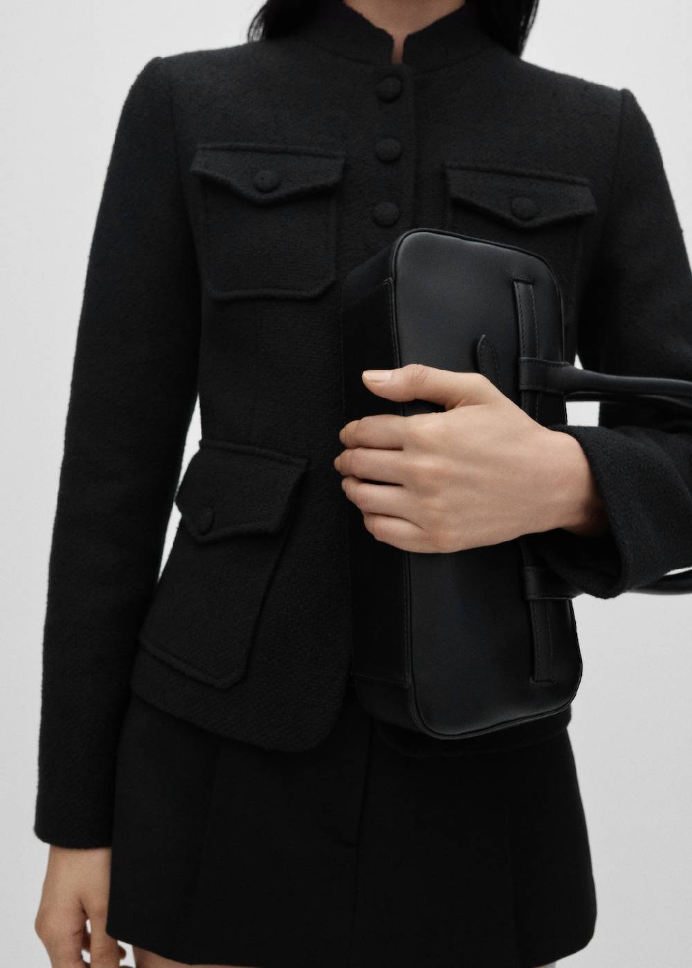 Mango Tweed-Jacke mit Taschen VIP-Rabatte