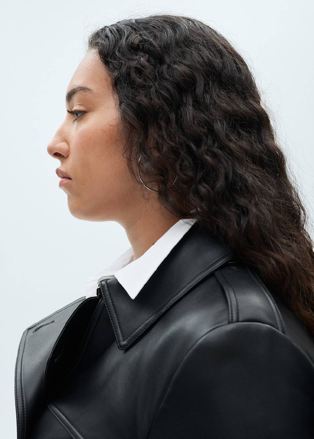 Mango Trenchcoat mit Leder-Effekt Kostenlose Rückgabe