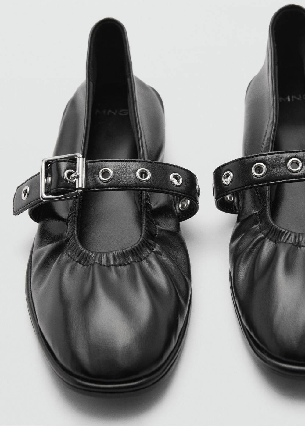 Mango Ballerinas mit runder Spitze und Schnalle Bis zu 60% Rabatt