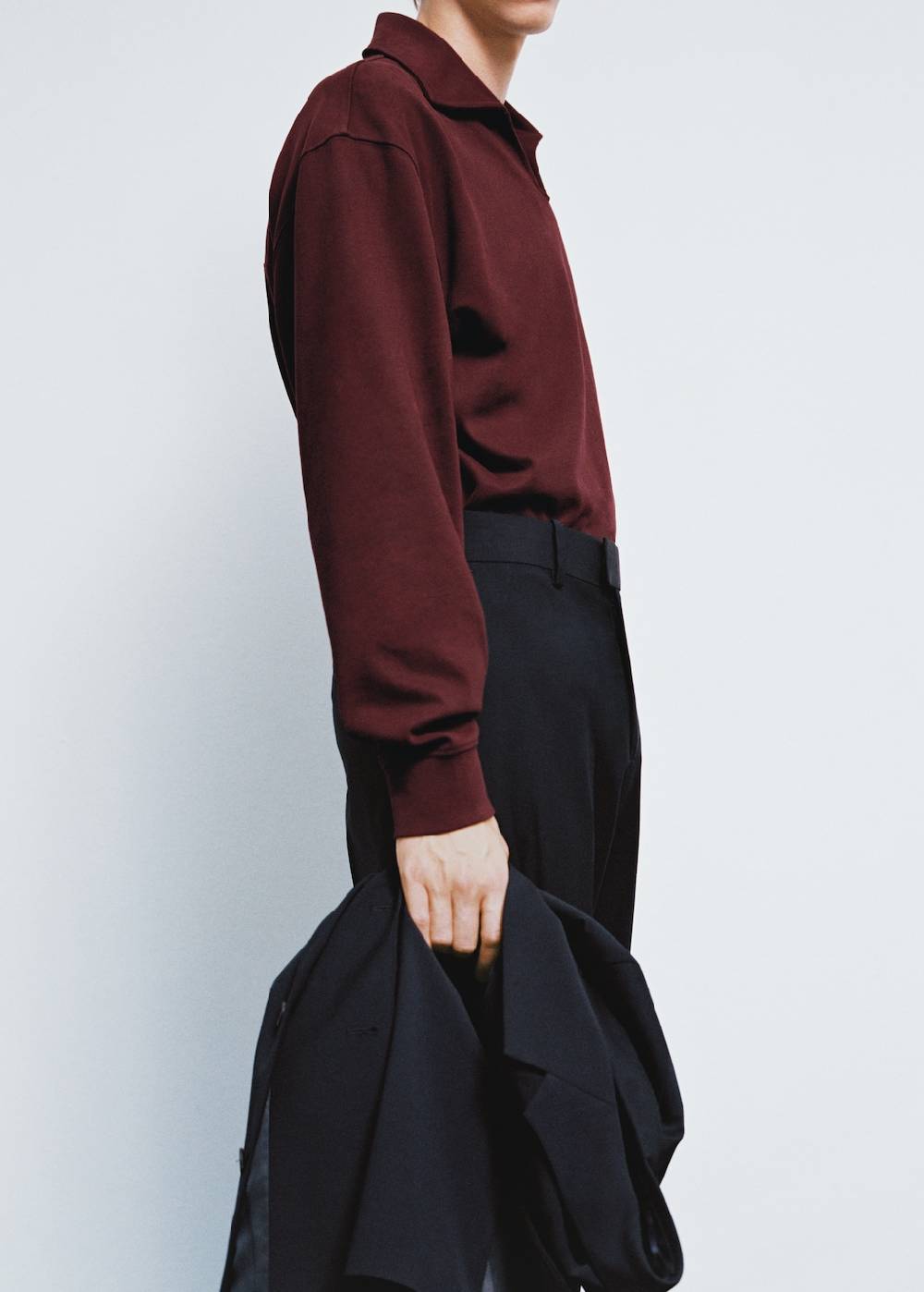 Mango Oversized-Sweatshirt mit Poloshirt-Kragen Rabatte dieses Monats