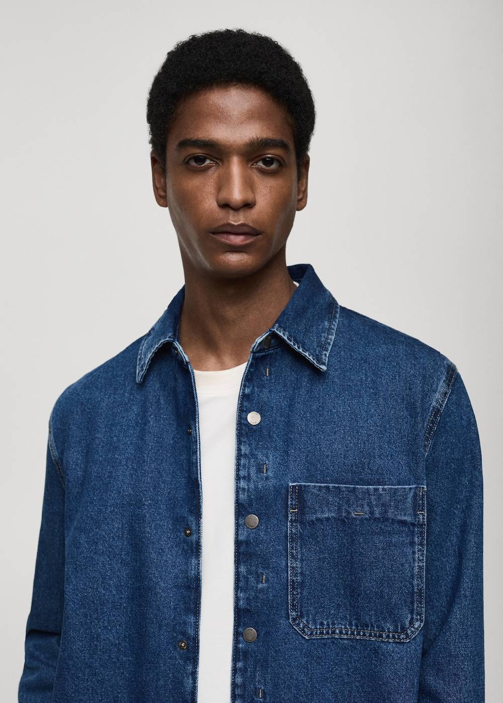 Mango Jeans-Overshirt mit Tasche Verkauf