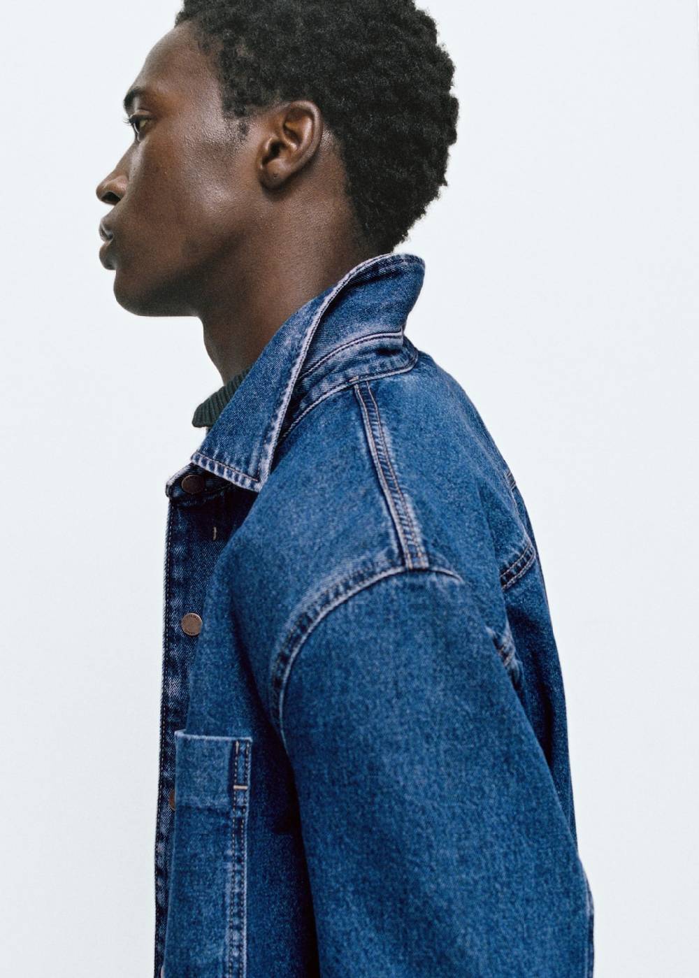 Mango Jeans-Overshirt mit Tasche Verkauf
