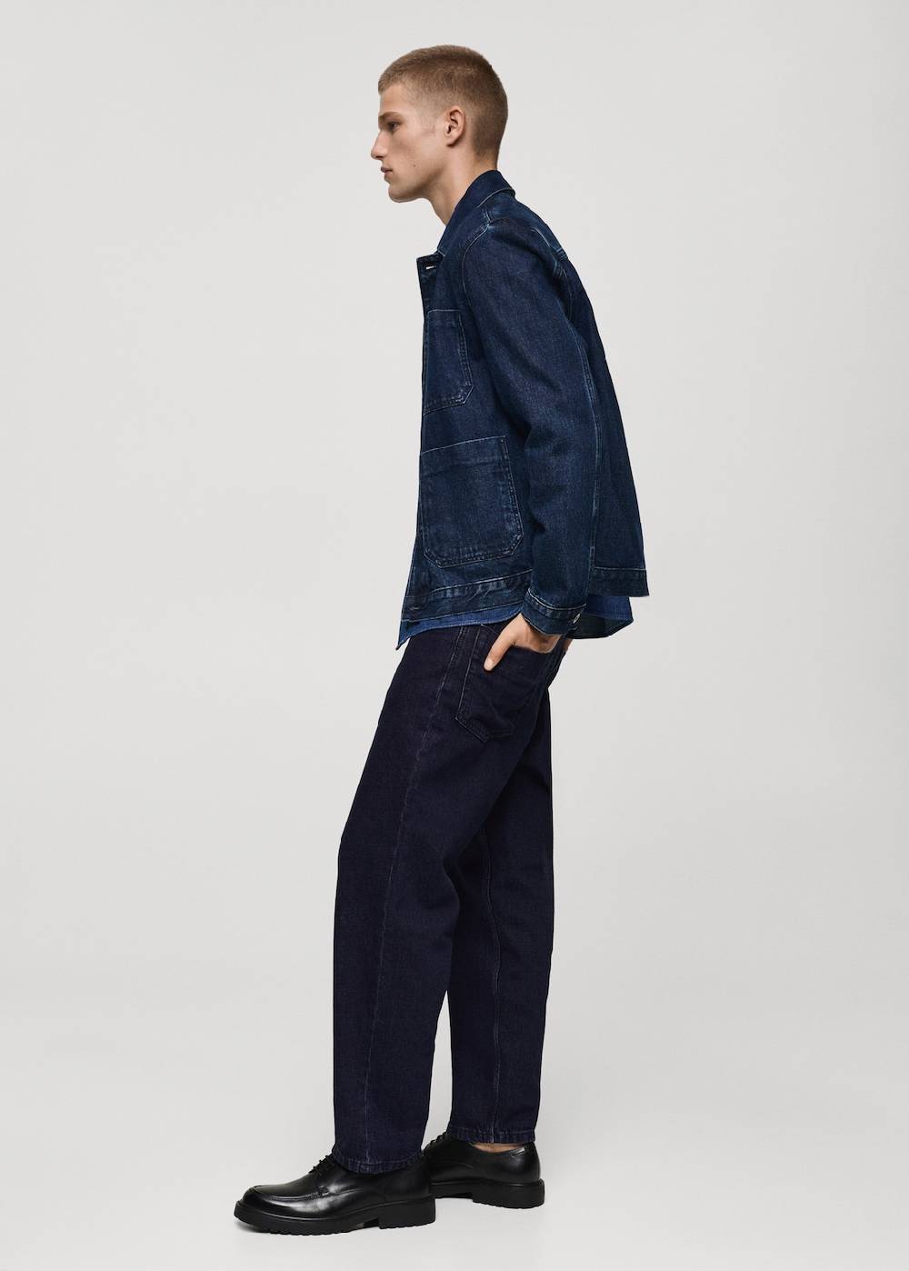 Mango Relaxed Fit-Jeans mit dunkler Waschung Günstiger Verkauf