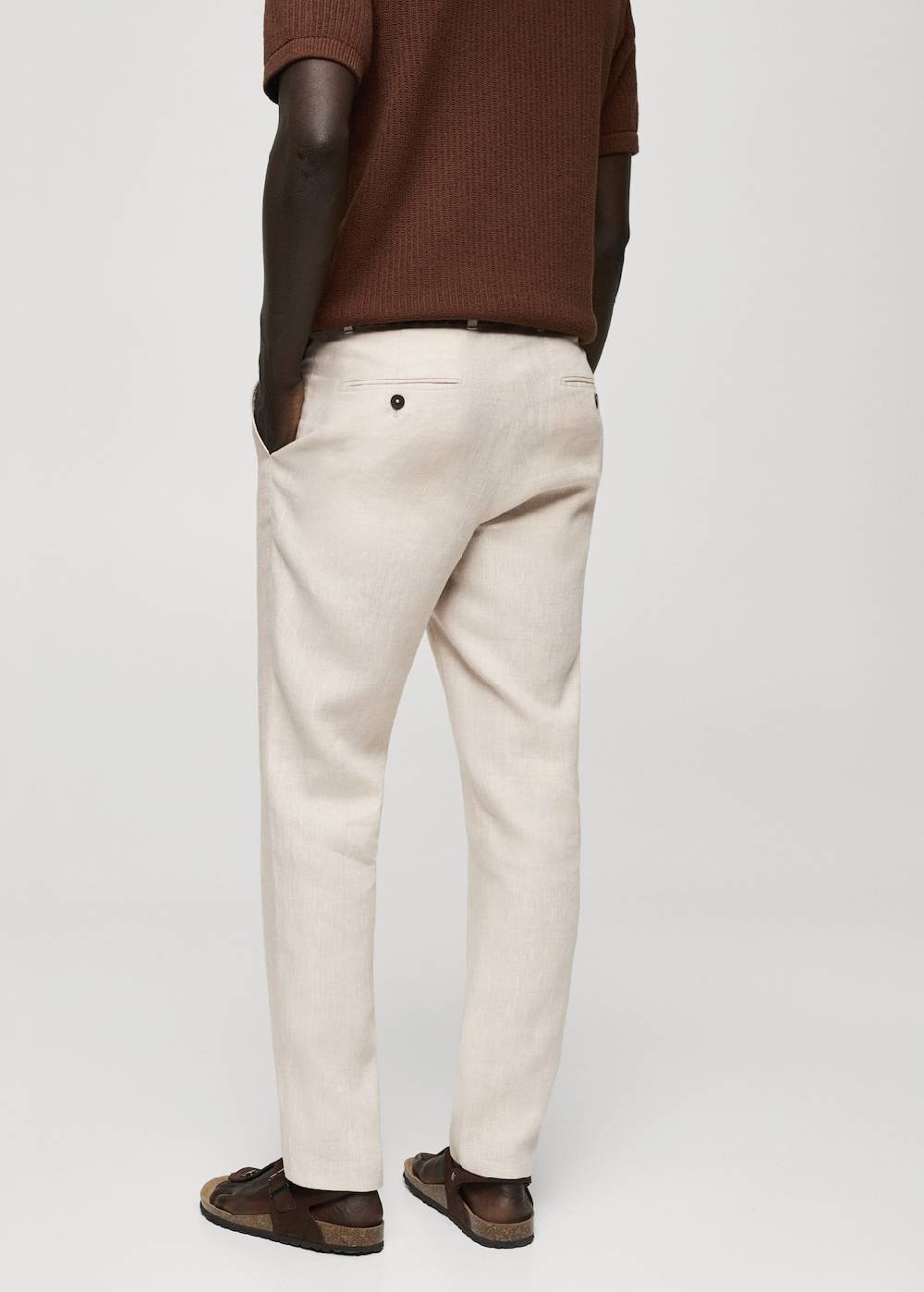 Mango Slim Fit-Hose aus 100 % Leinen Fabrik Onlineshop