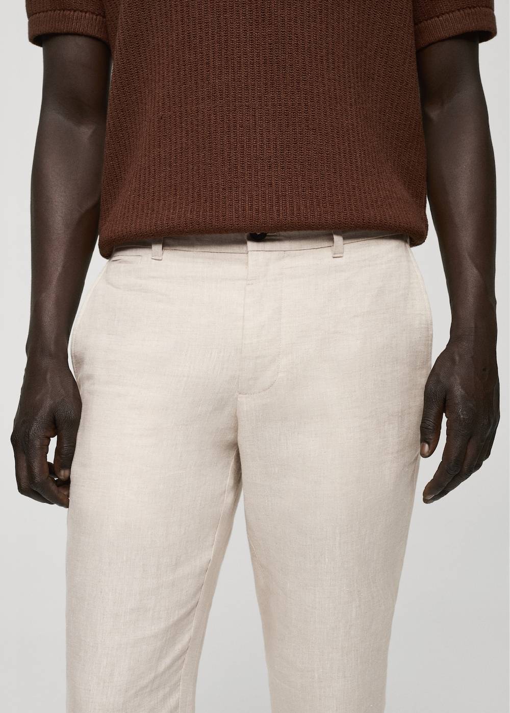 Mango Slim Fit-Hose aus 100 % Leinen Fabrik Onlineshop