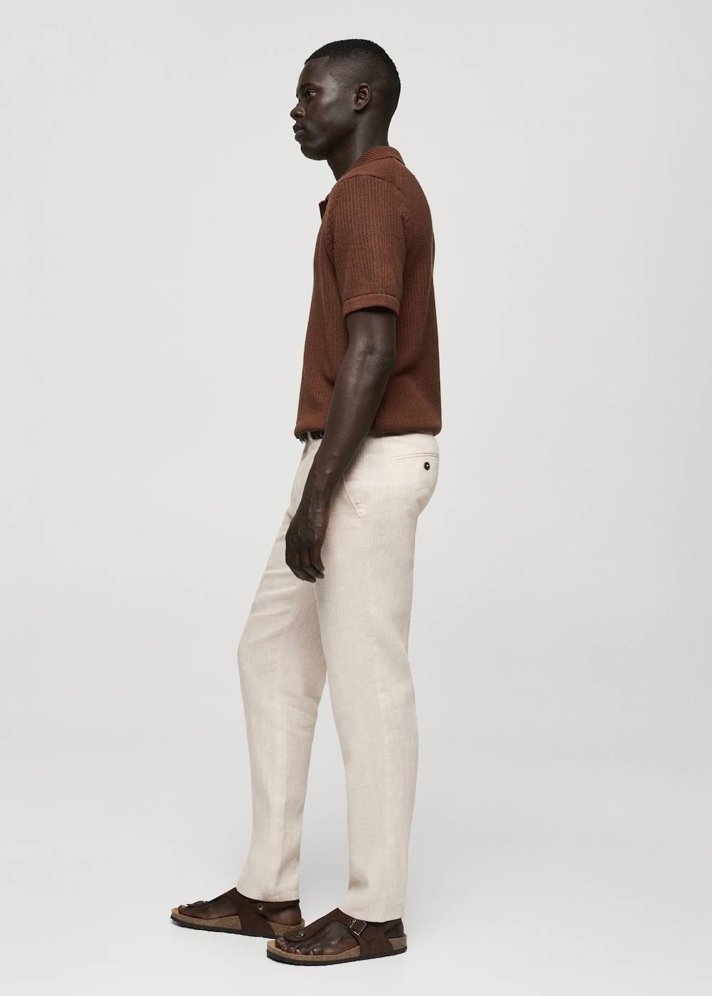 Mango Slim Fit-Hose aus 100 % Leinen Fabrik Onlineshop