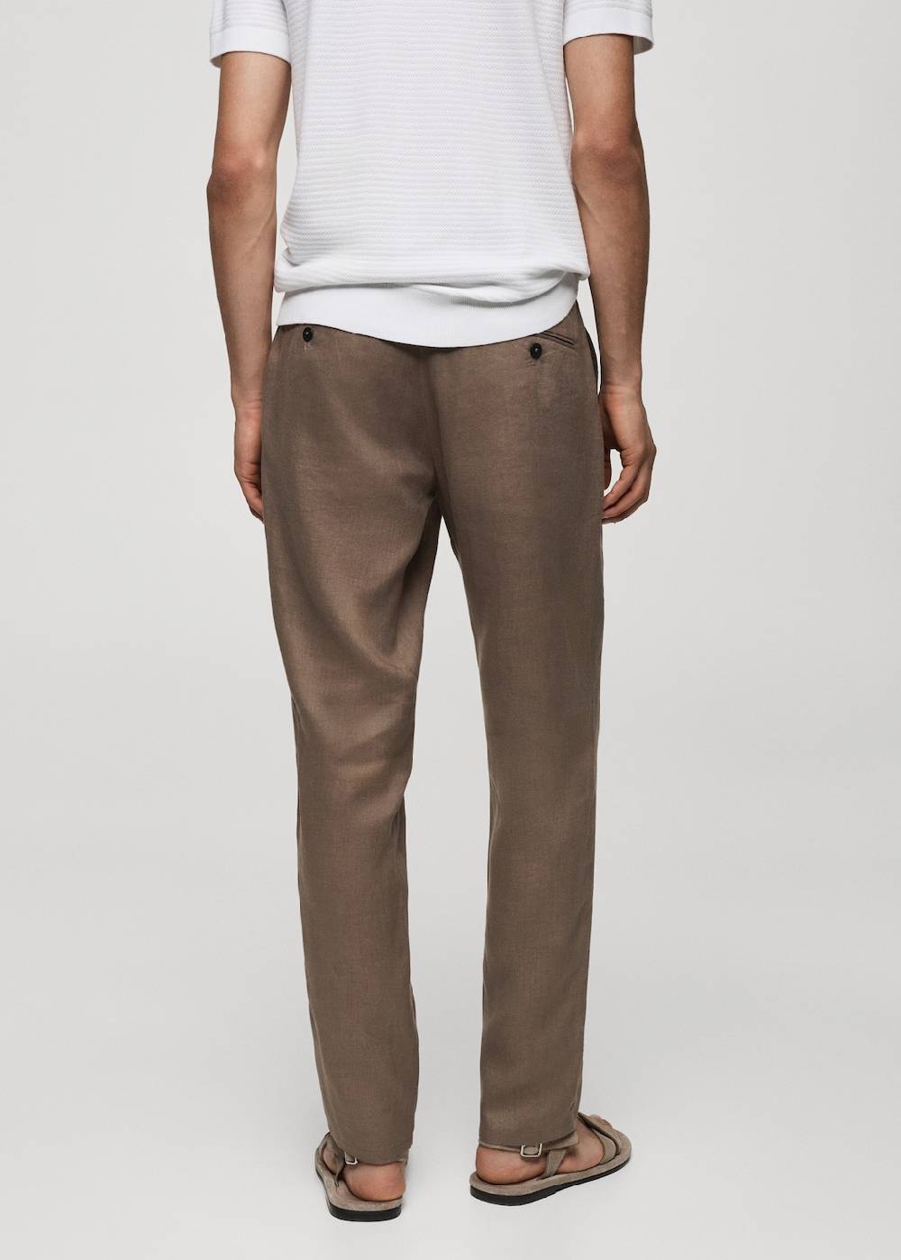 Mango Slim Fit-Hose aus 100 % Leinen Sonderangebot