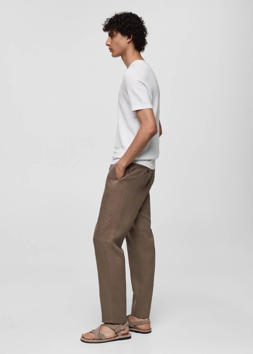 Mango Slim Fit-Hose aus 100 % Leinen Sonderangebot