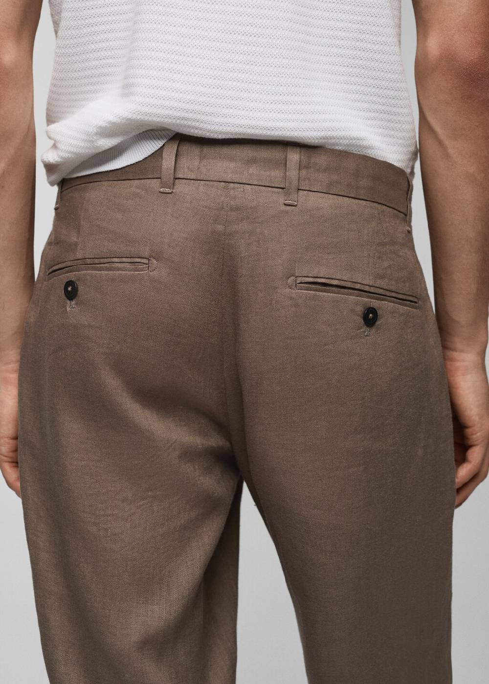 Mango Slim Fit-Hose aus 100 % Leinen Sonderangebot