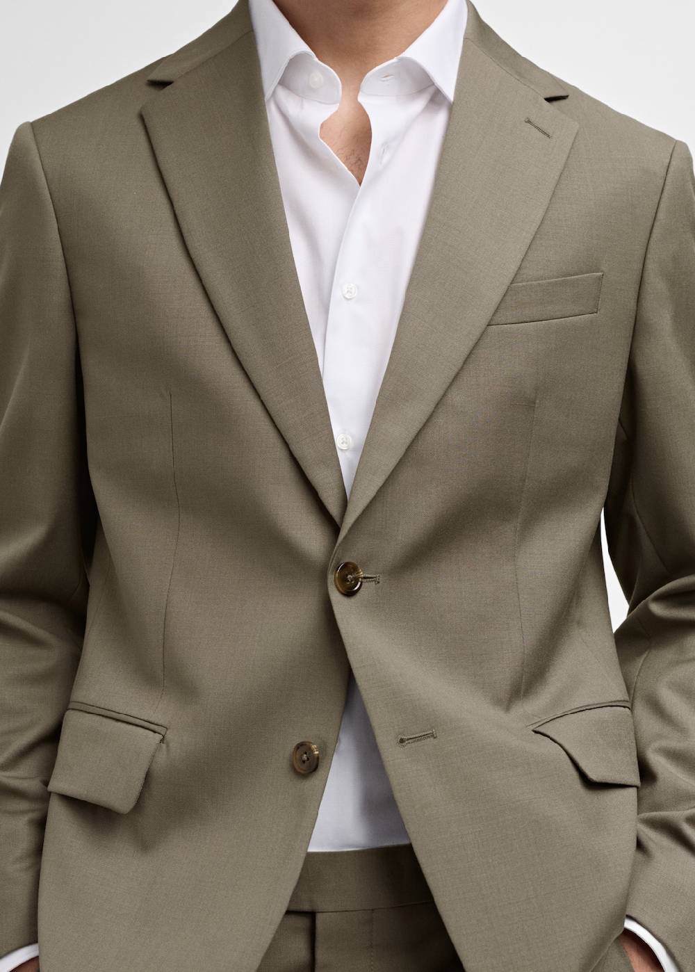 Mango Slim-Fit-Sakko aus 100 % Schurwolle Günstig kaufen