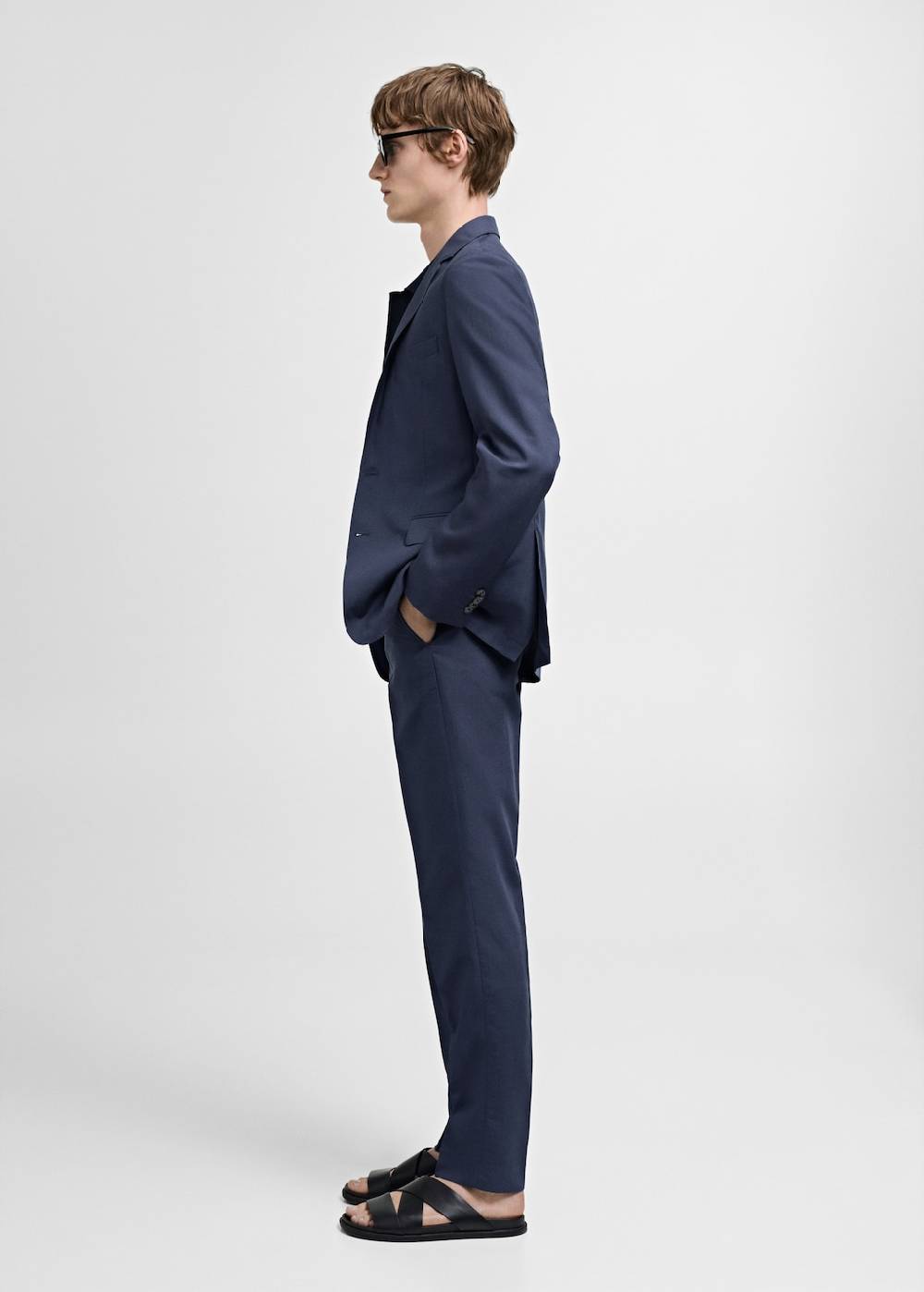 Mango Slim Fit-Anzugsakko aus Stretchbaumwolle Großer Ausverkauf