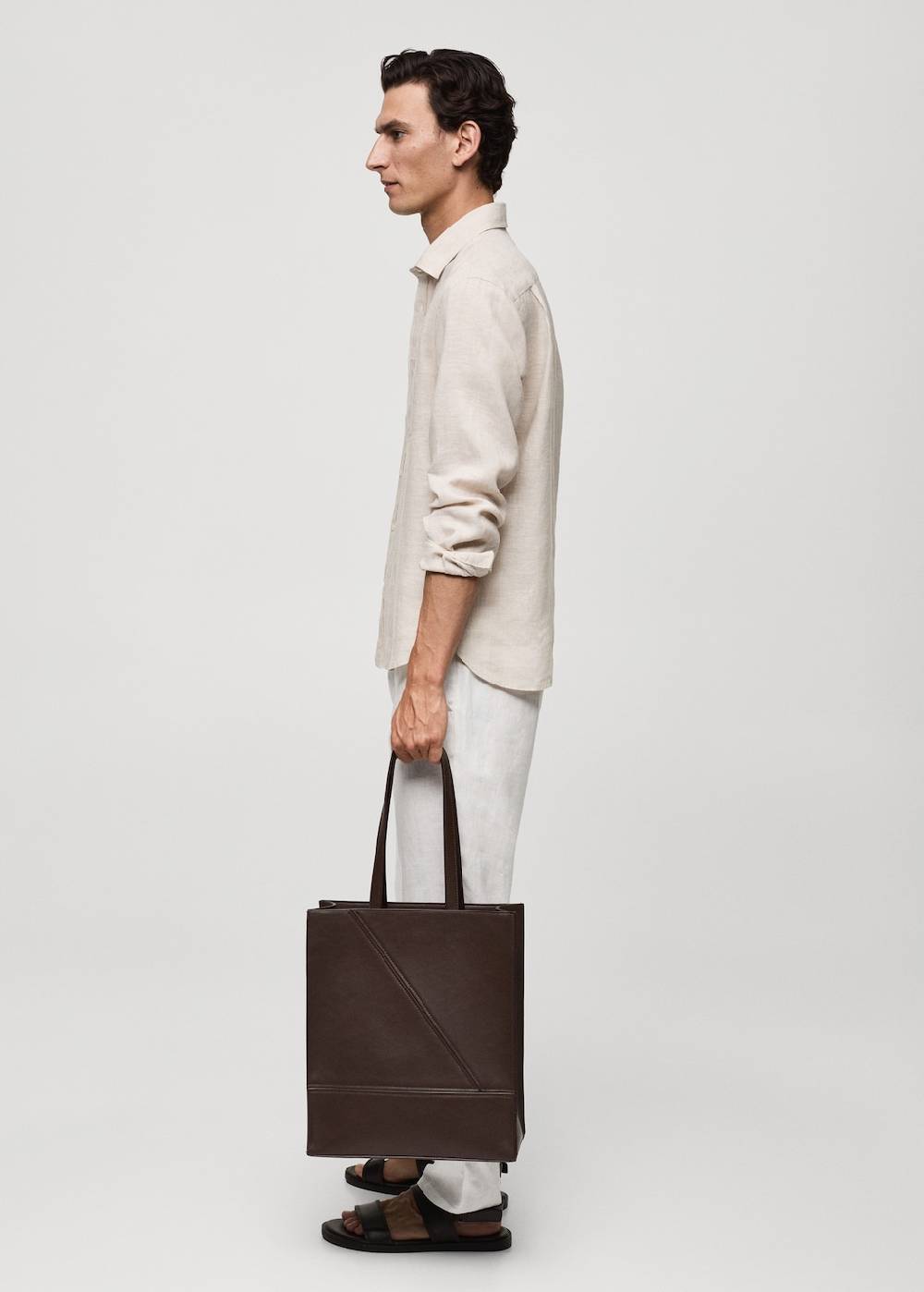 Mango Classic-Fit-Hemd aus 100 % Leinen Flash Sale