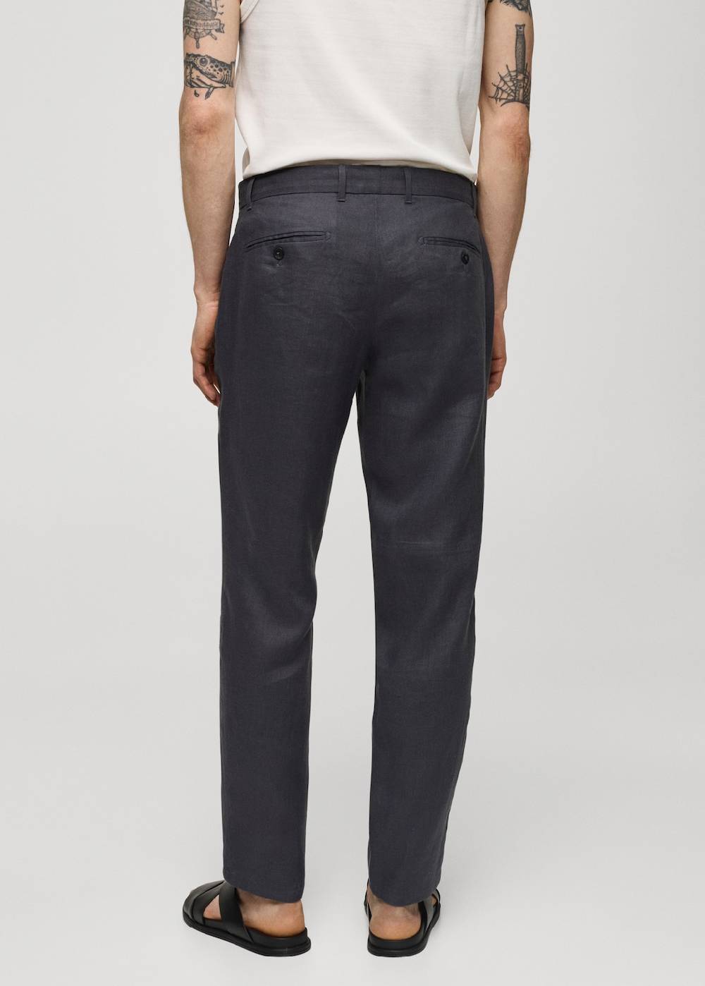 Mango Slim Fit-Hose aus 100 % Leinen Begrenztes Angebot