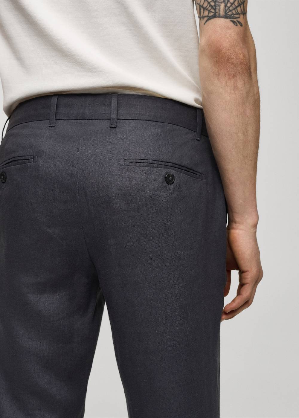 Mango Slim Fit-Hose aus 100 % Leinen Begrenztes Angebot