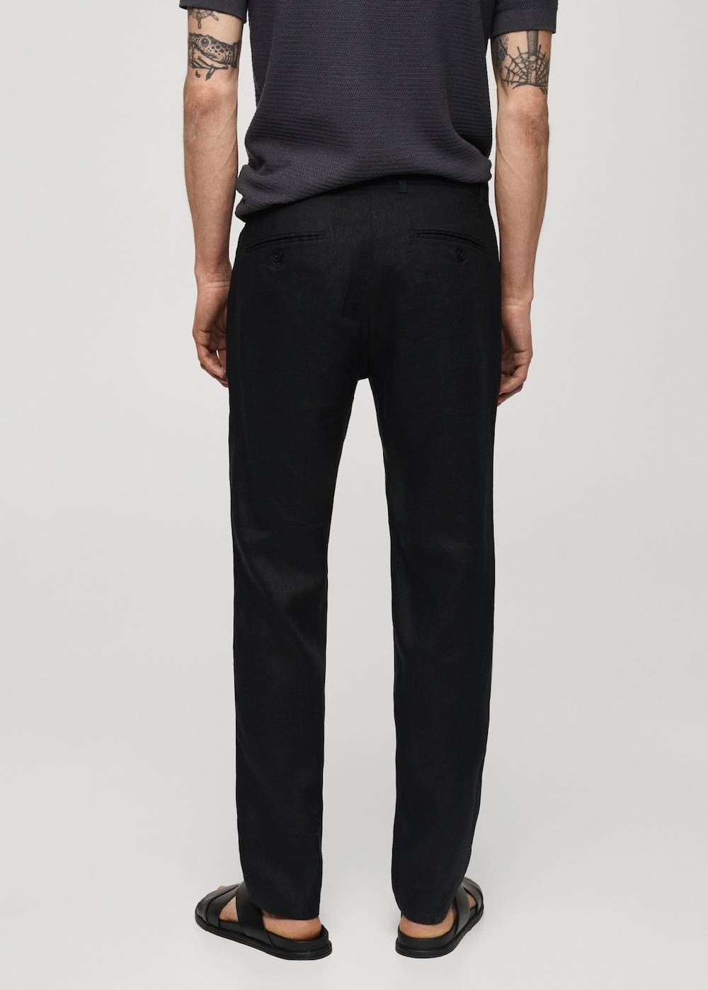 Mango Slim Fit-Hose aus 100 % Leinen Online Shopping