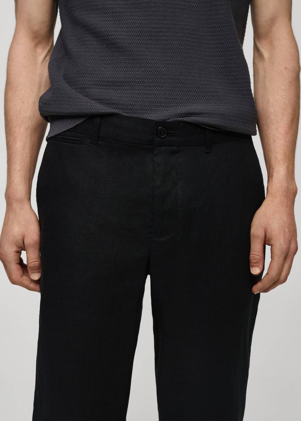 Mango Slim Fit-Hose aus 100 % Leinen Online Shopping