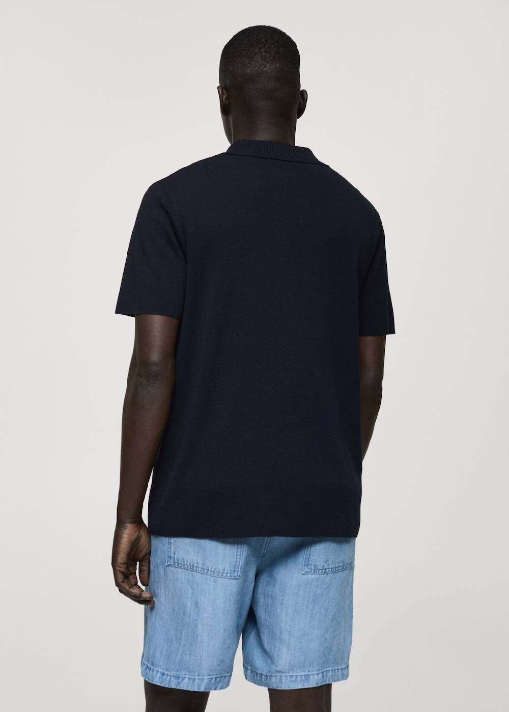 Mango Texturiertes Strick-Poloshirt aus Baumwolle Black Friday