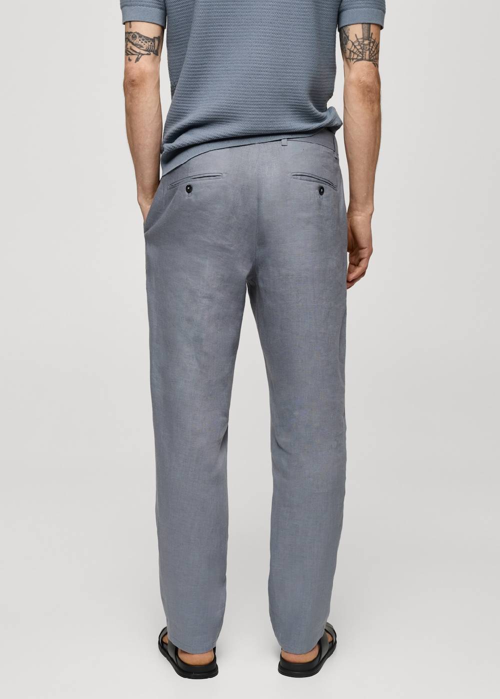 Mango Slim Fit-Hose aus 100 % Leinen Valentinstagsangebot