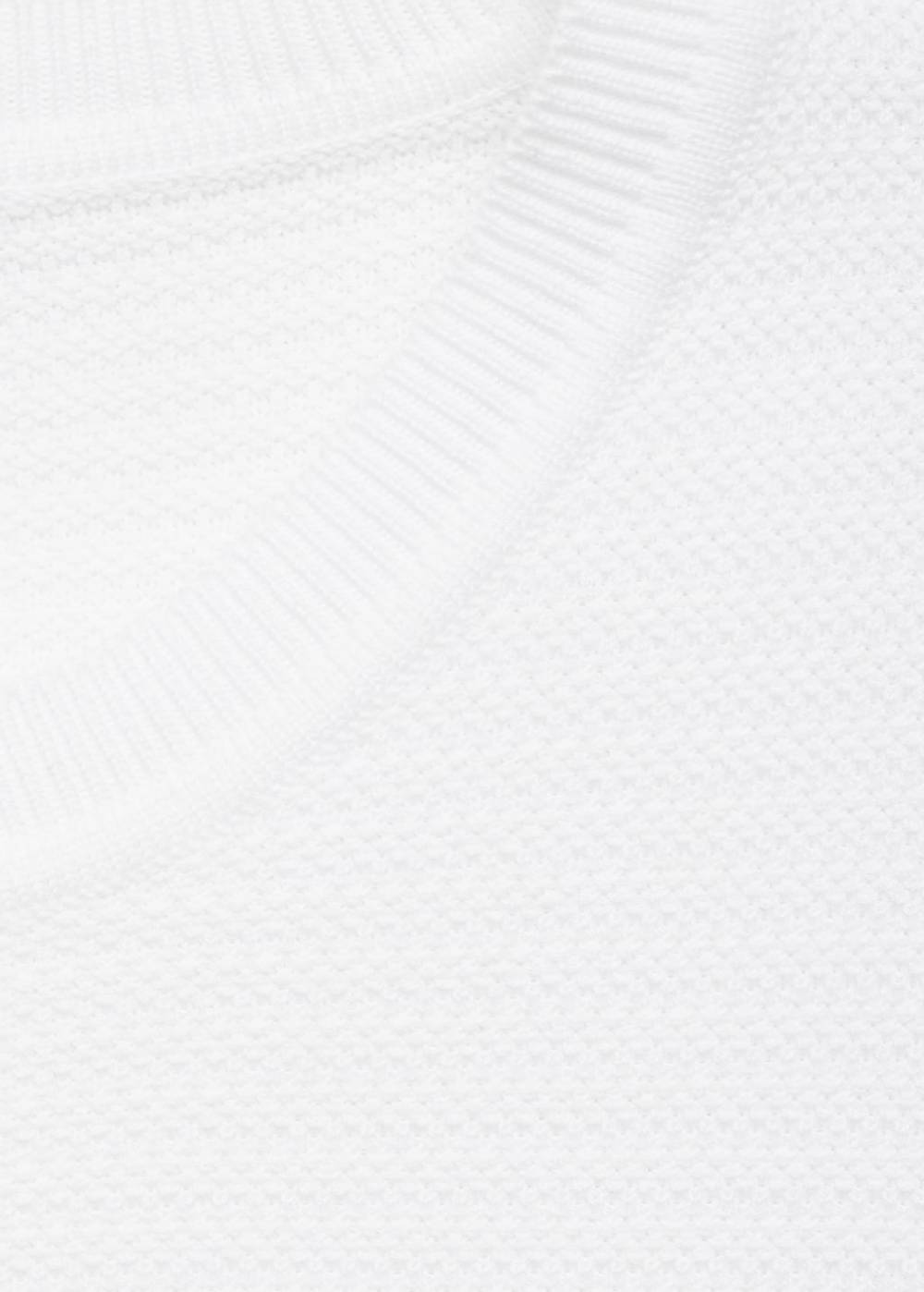 Mango Strick-T-Shirt aus Tencel mit Zopfmuster Jubiläumsangebot