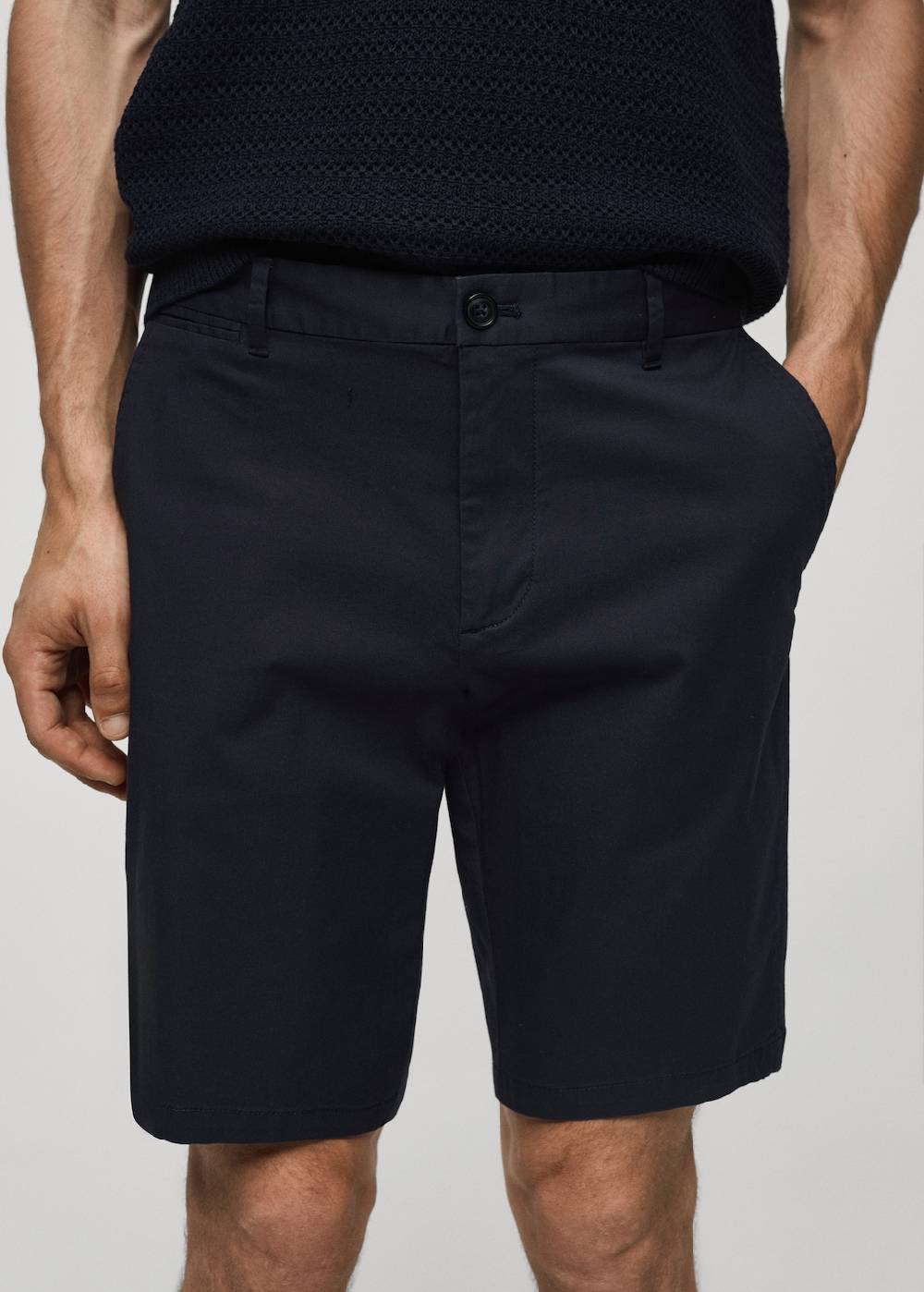Mango Slim-Fit-Bermudashorts im Chino-Stil aus Baumwolle Top Angebot