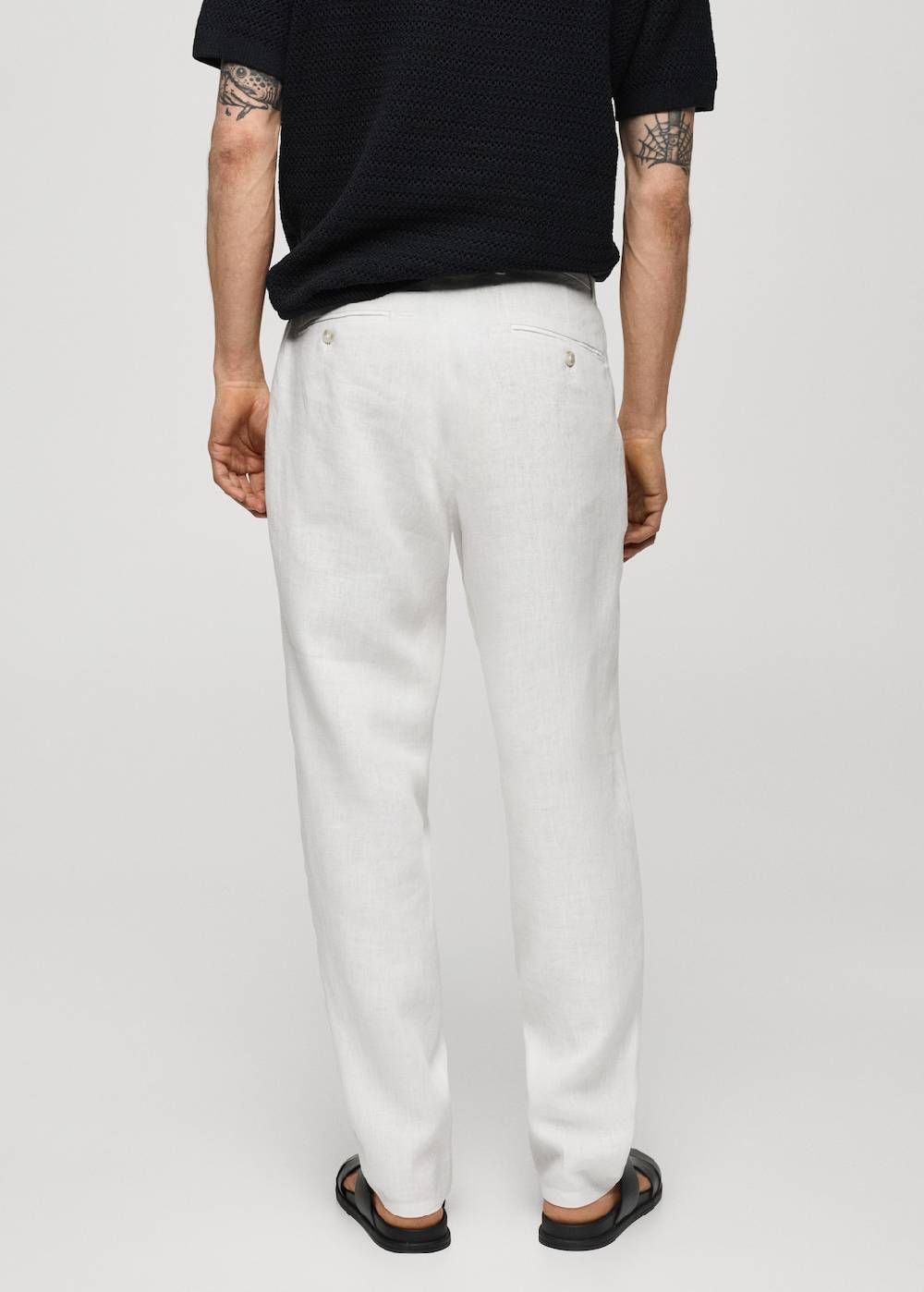 Mango Slim Fit-Hose aus 100 % Leinen Neueste Mode