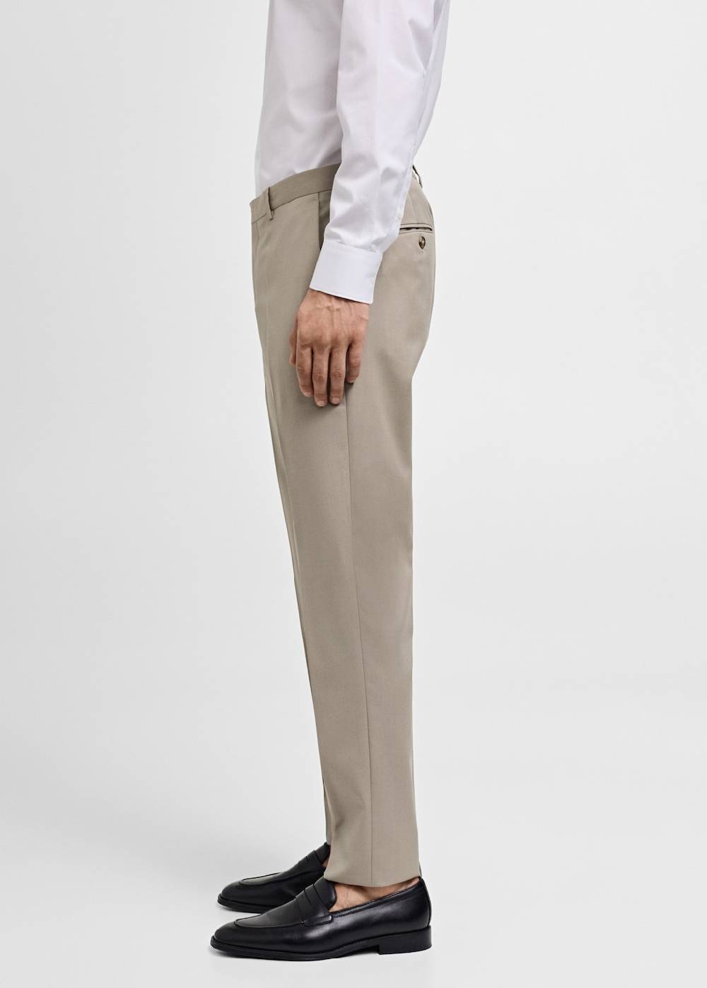 Mango Slim-Fit-Anzughose aus 100 % Schurwolle Online Outlet