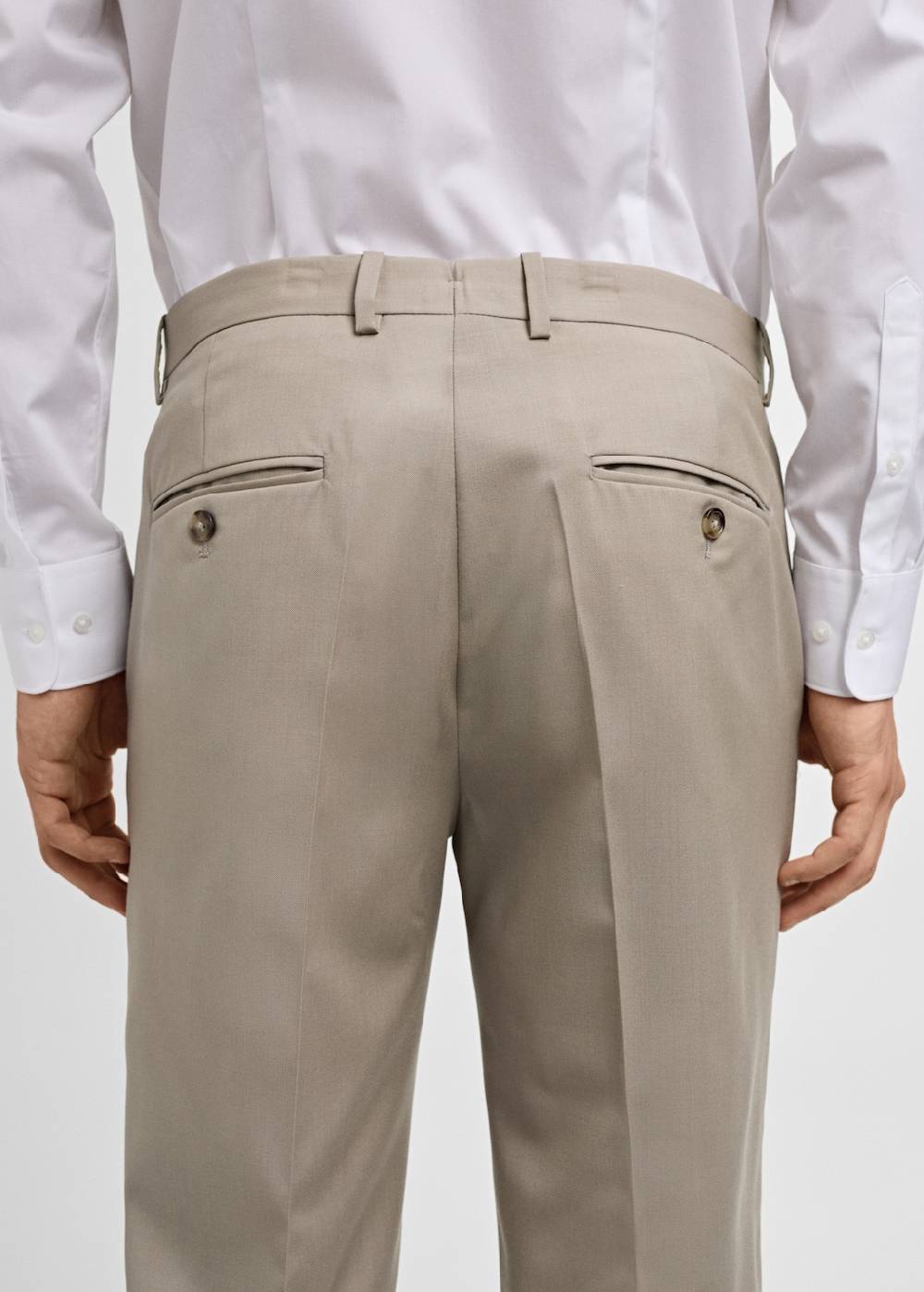 Mango Slim-Fit-Anzughose aus 100 % Schurwolle Online Outlet