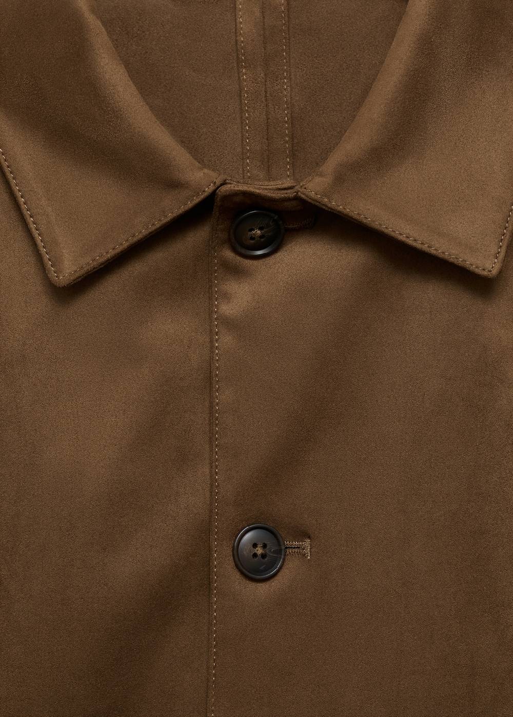 Mango Overshirt mit Wildleder-Effekt und Taschen Blitzangebot