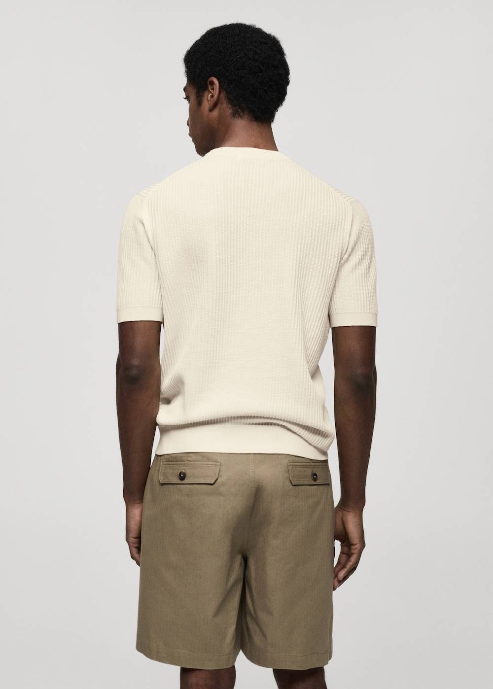 Mango Geripptes Strick-T-Shirt Bestseller