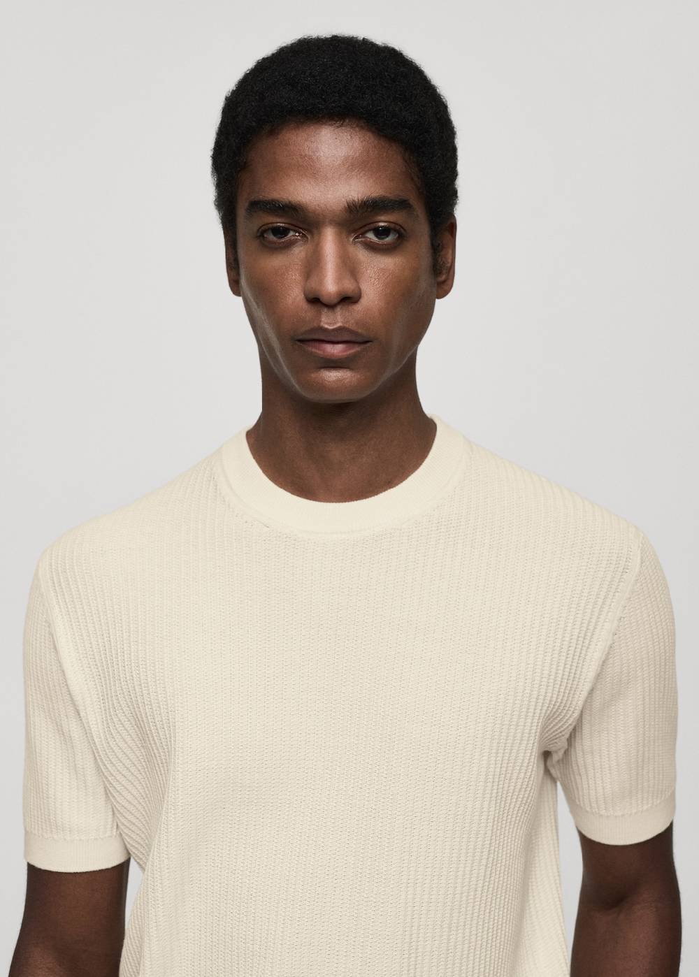 Mango Geripptes Strick-T-Shirt Bestseller