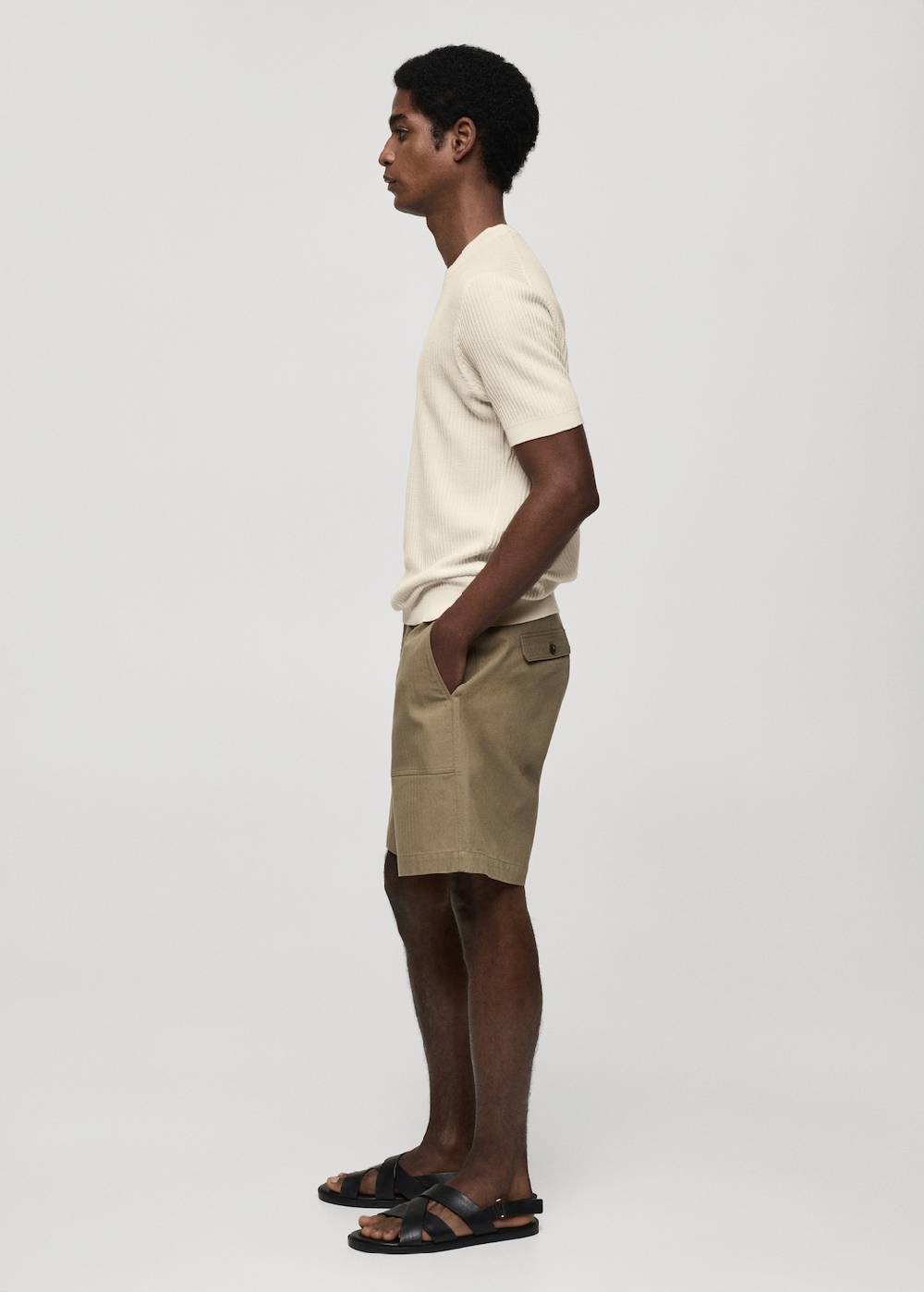 Mango Geripptes Strick-T-Shirt Bestseller