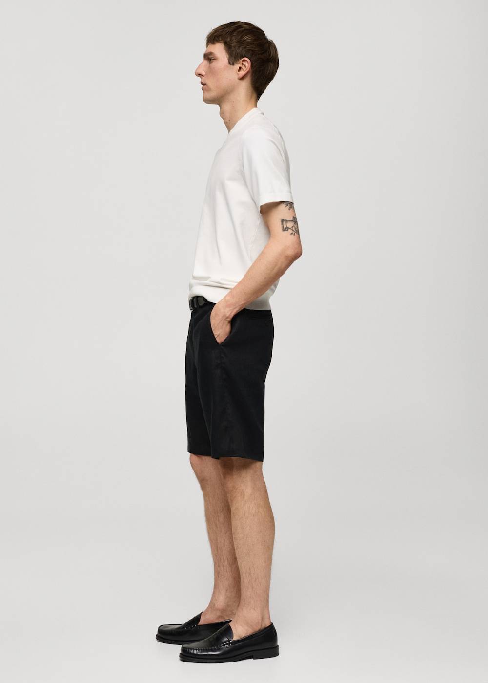 Mango Slim-Fit-Bermudashorts aus 100 % Leinen Tägliche Deals