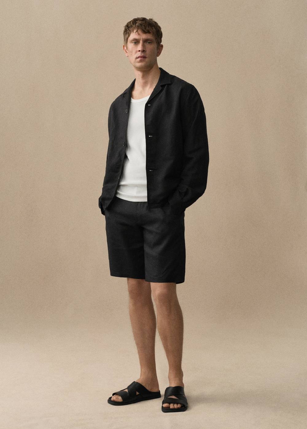 Mango Slim-Fit-Bermudashorts aus 100 % Leinen Tägliche Deals