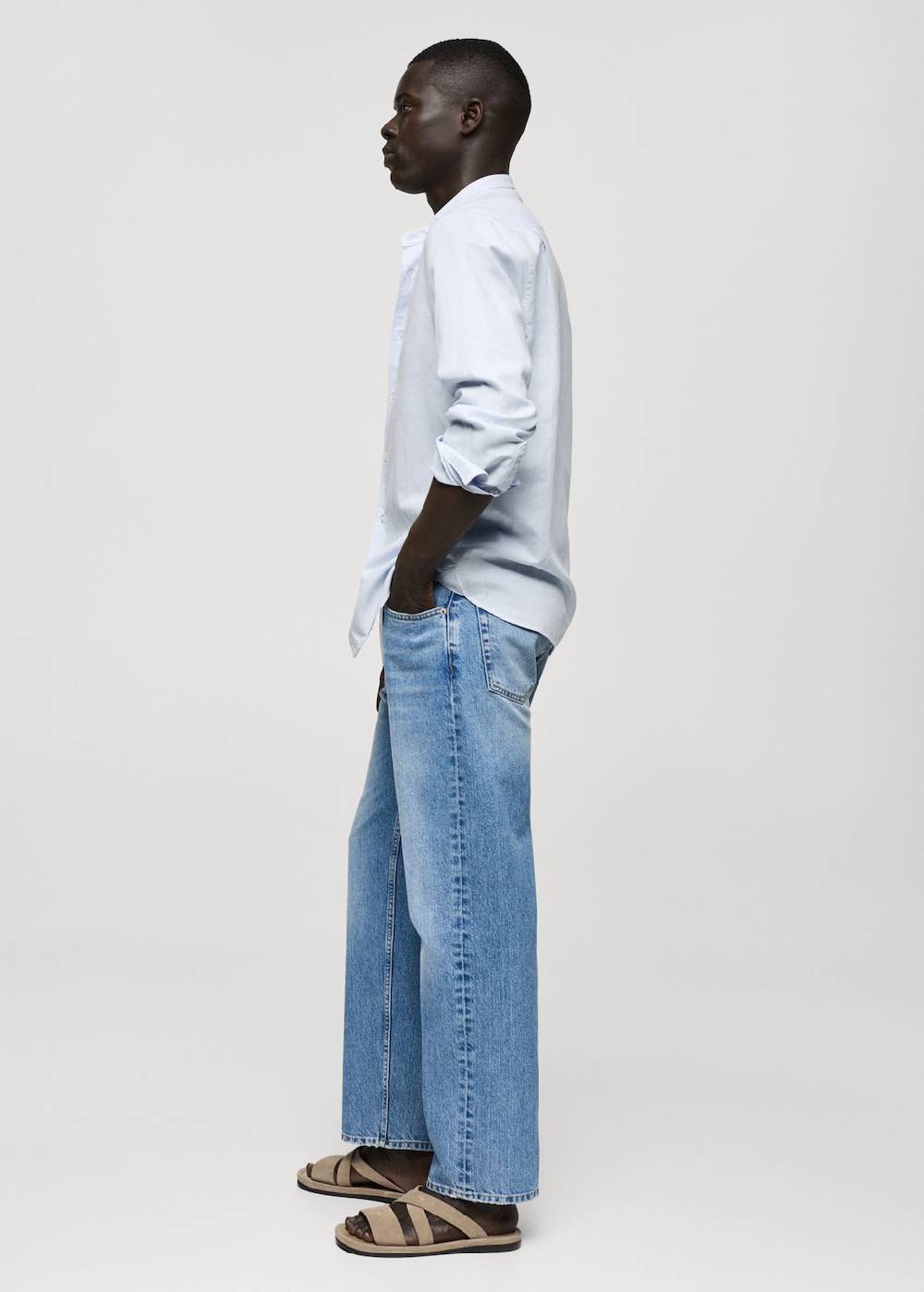 Mango Classic Fit-Leinenhemd VIP-Rabatte
