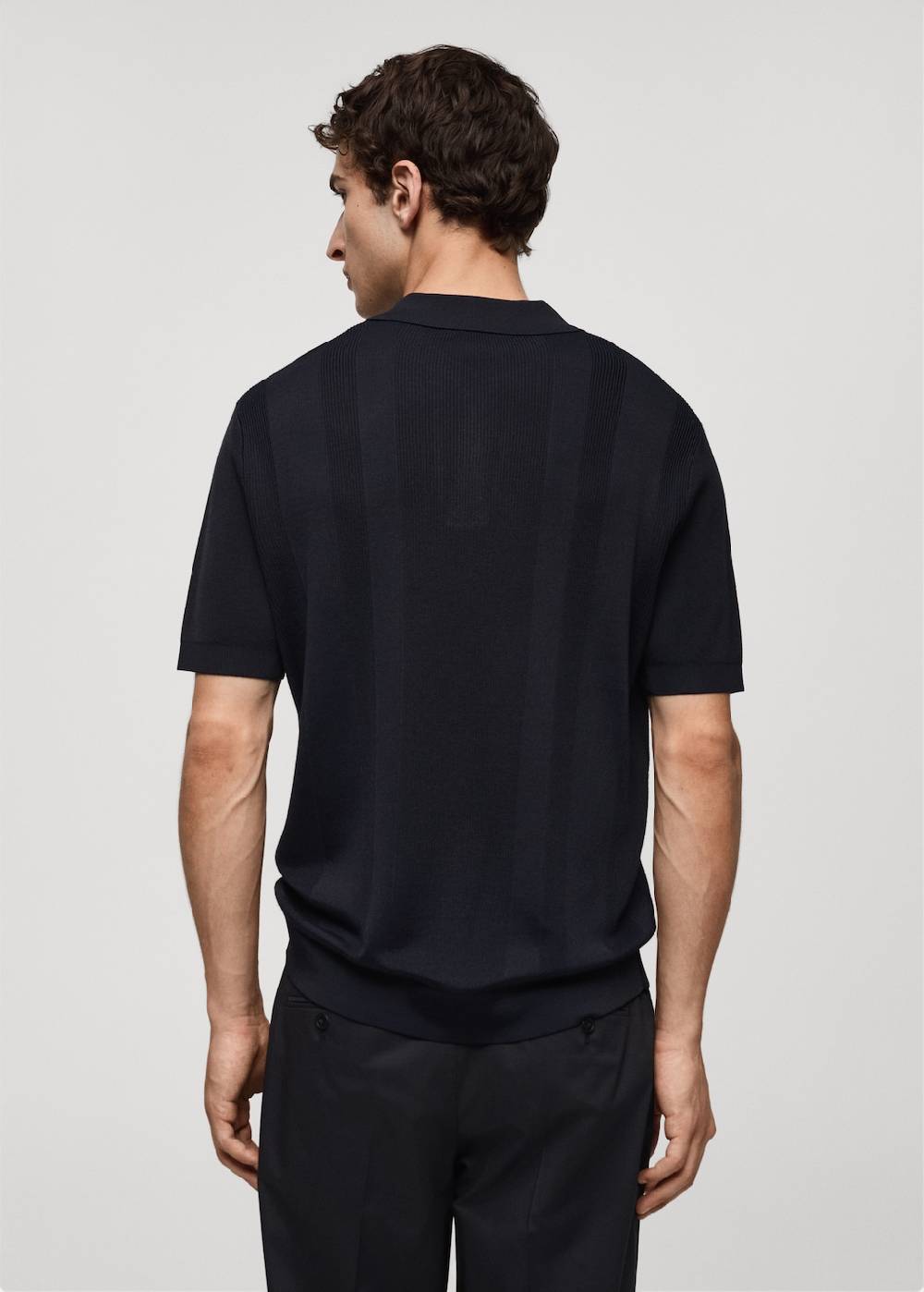 Mango Rippstrick-Poloshirt Super Sparpreis
