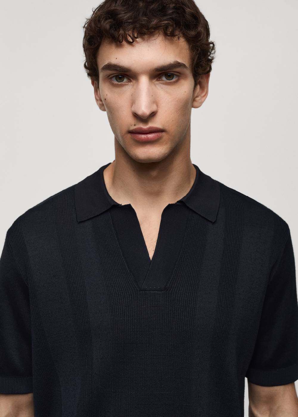 Mango Rippstrick-Poloshirt Super Sparpreis
