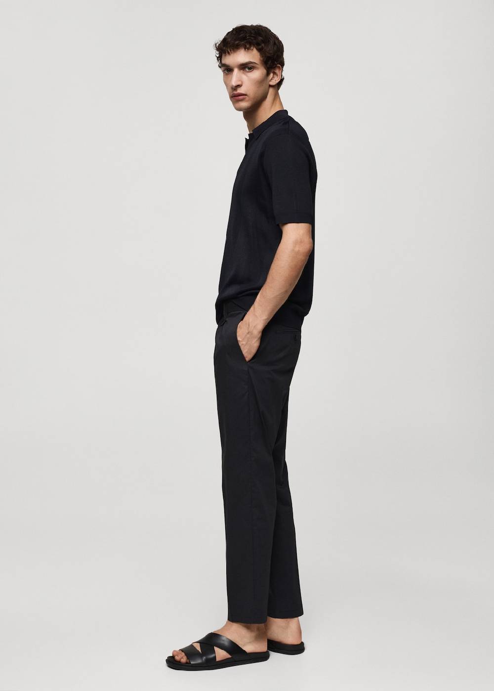 Mango Rippstrick-Poloshirt Super Sparpreis