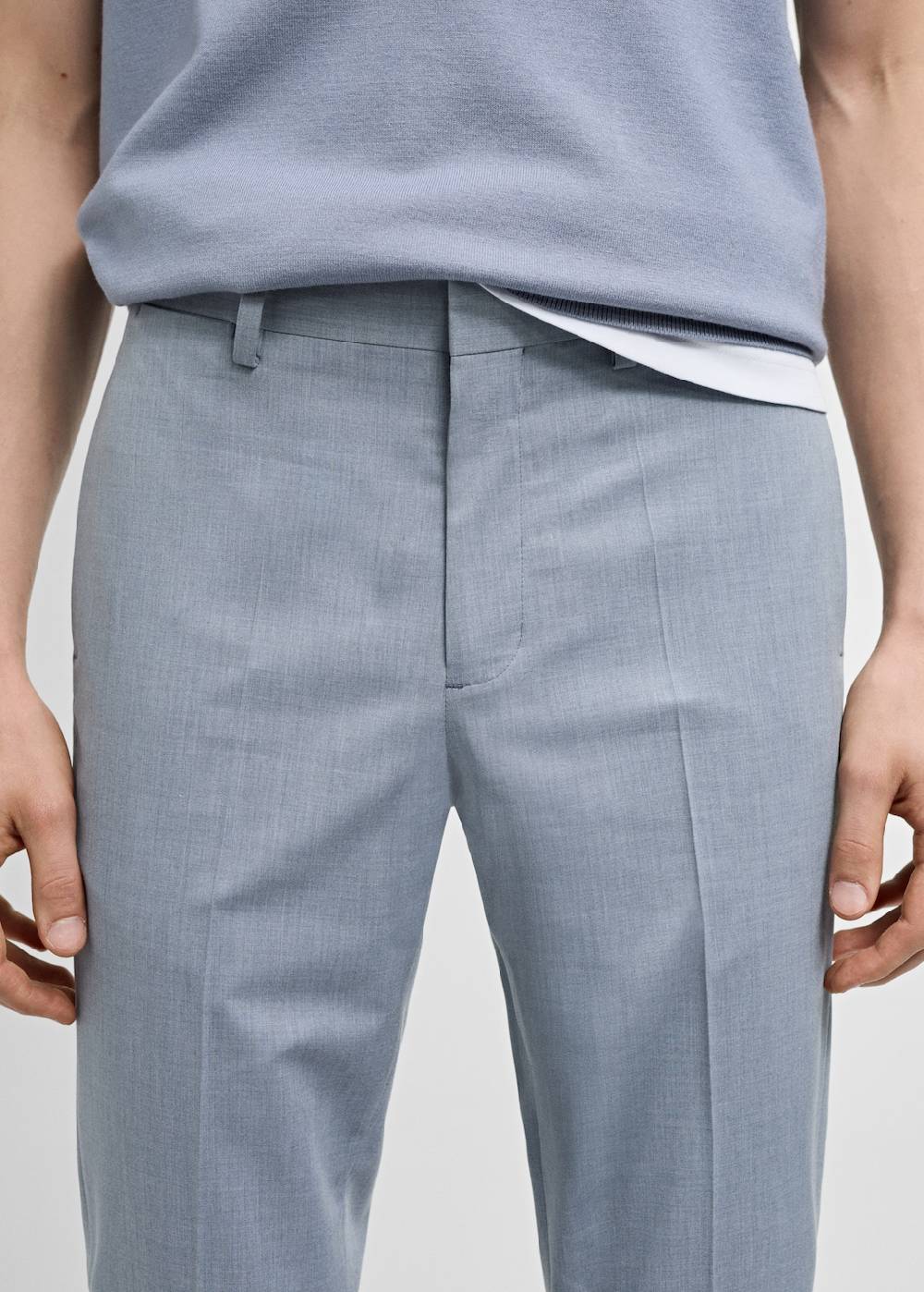 Mango Super Slim Fit-Anzughose aus Stretchstoff Letzte 3 Tage
