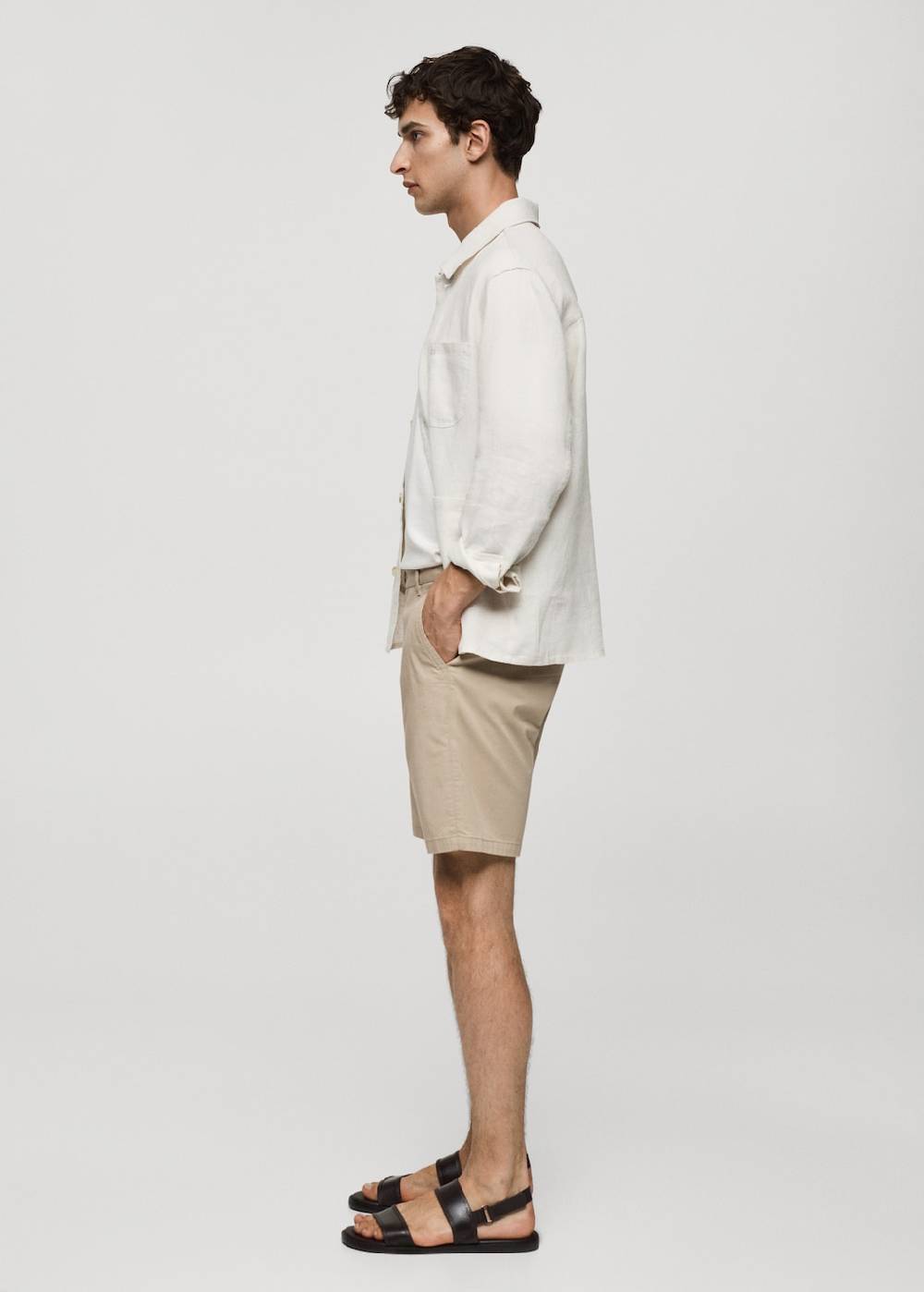Mango Slim-Fit-Bermudashorts im Chino-Stil aus Baumwolle Bis zu 60% Rabatt