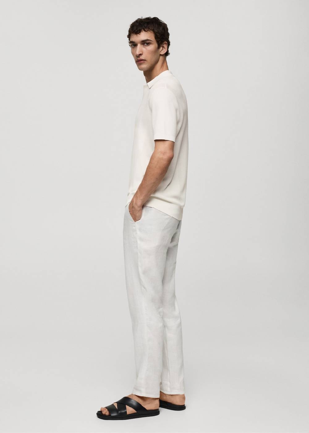 Mango Rippstrick-Poloshirt Nur für heute