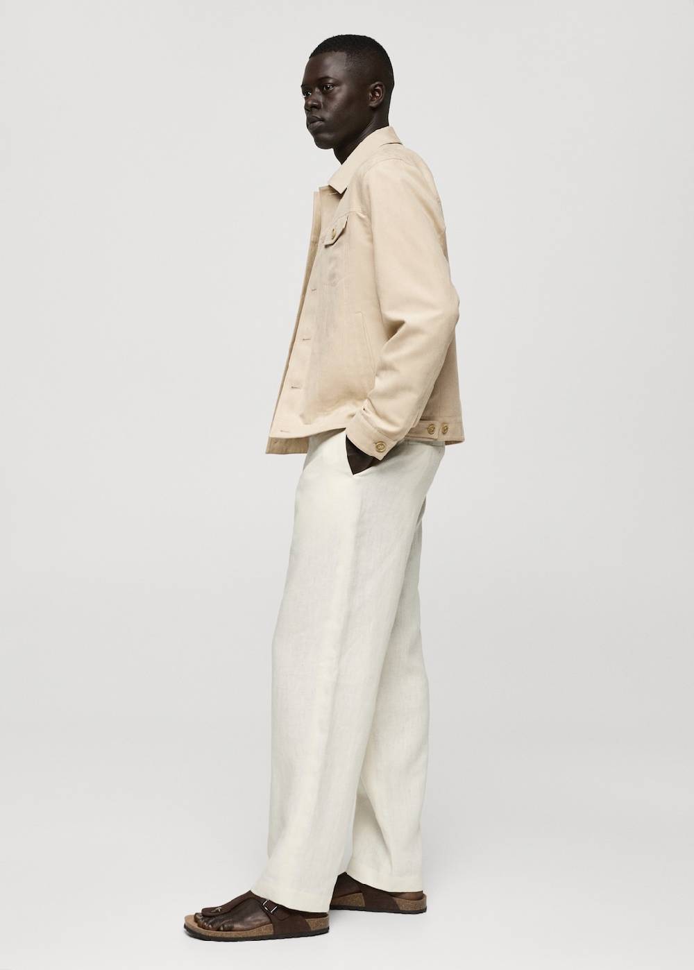 Mango Kurzjacke mit Wildledereffekt und Taschen Bis zu 55% Rabatt