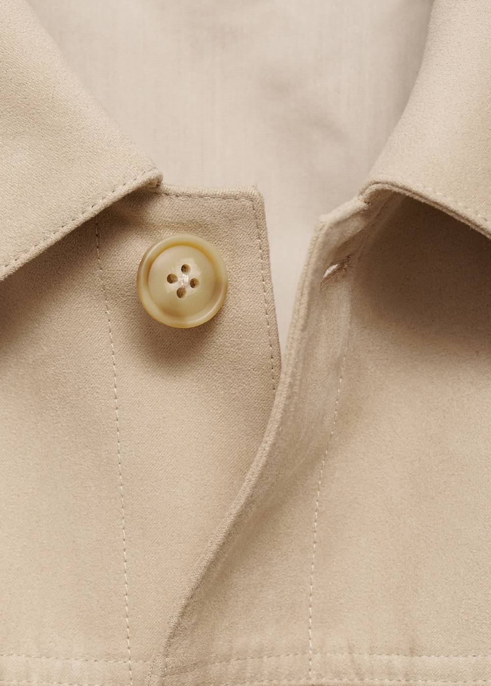 Mango Kurzjacke mit Wildledereffekt und Taschen Bis zu 55% Rabatt