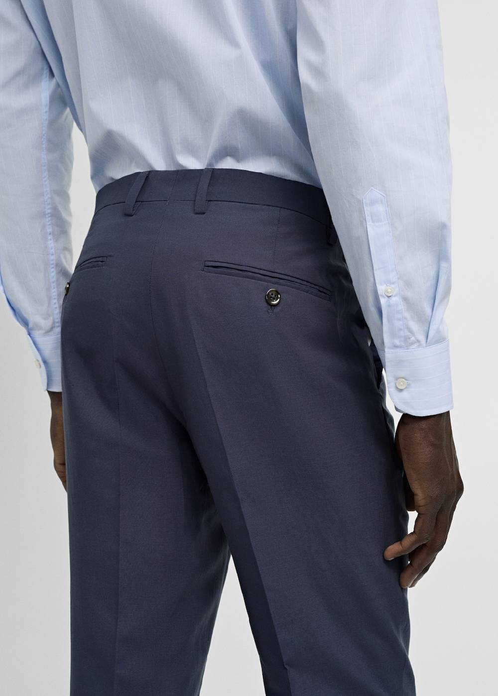 Mango Slim Fit-Anzughose aus Stretchstoff Clearance-Verkauf