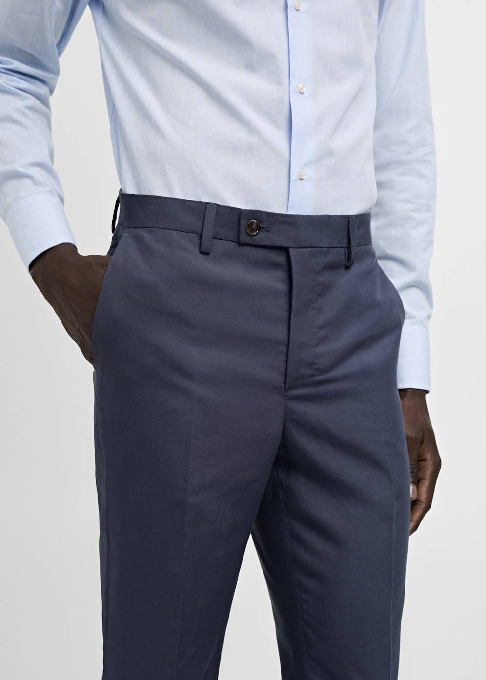 Mango Slim Fit-Anzughose aus Stretchstoff Clearance-Verkauf