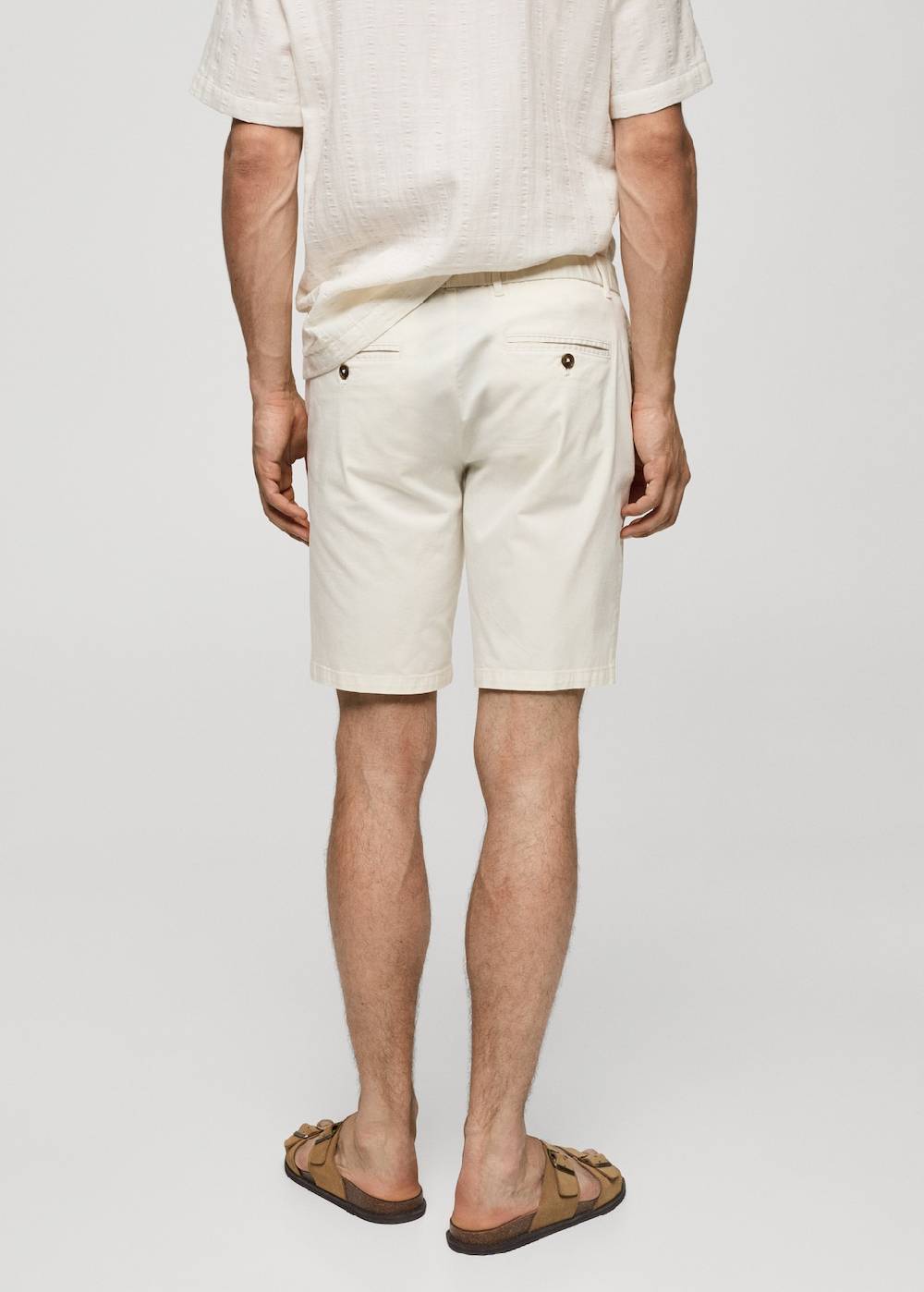 Mango Slim-Fit-Bermudashorts im Chino-Stil aus Baumwolle Speichern exportieren
