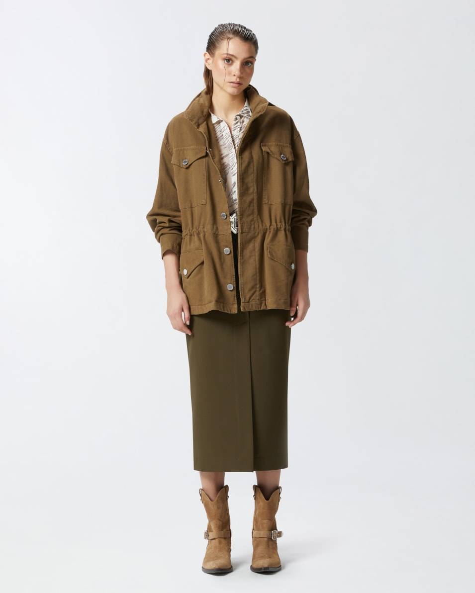 Pinko Utility-Hemdjacke aus Baumwolle Flash Sale