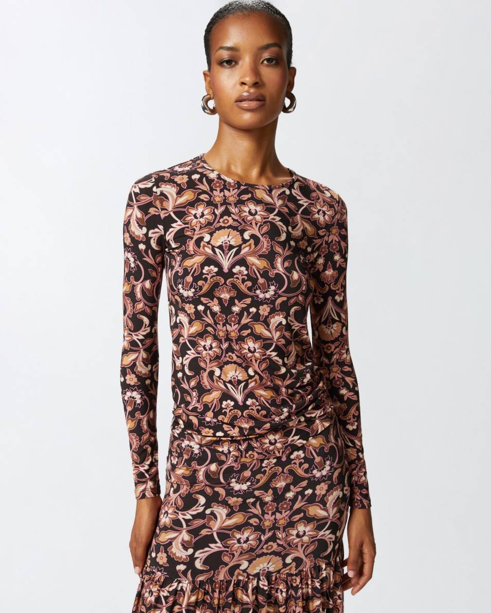 Pinko Langarm-Shirt mit Blumenprint Black Friday