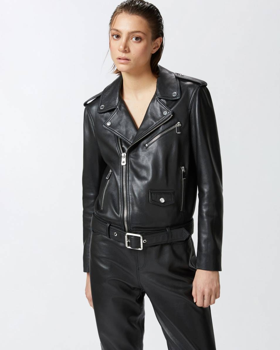 Pinko Bikerjacke aus weichem Nappaleder Heißer Verkauf