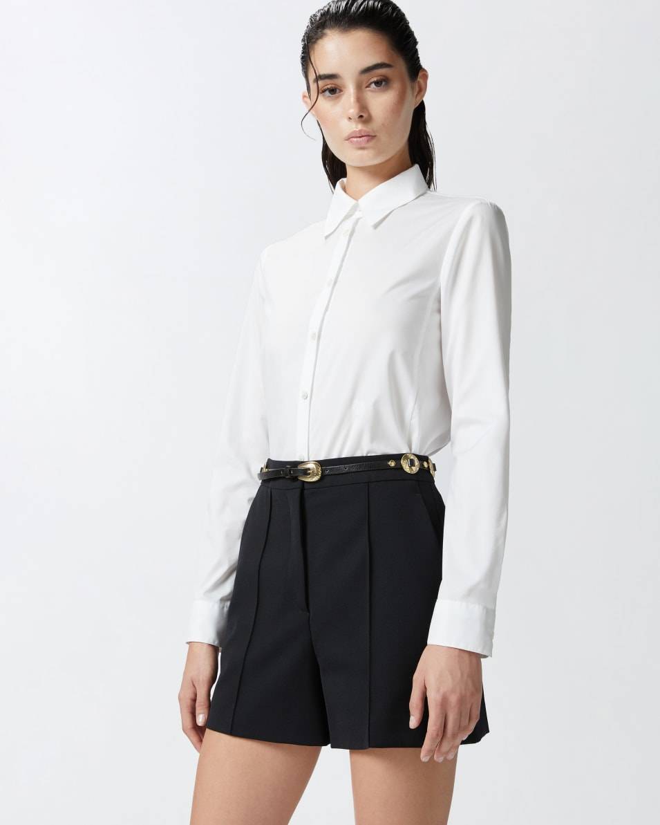 Pinko Hemdbluse im Slim Fit aus Stretch-Popeline mit Stickerei Top Angebot